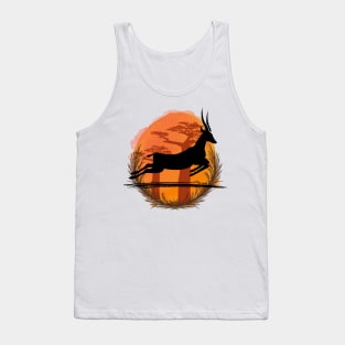 Gazelle Silhouette - Savannah Tank Top